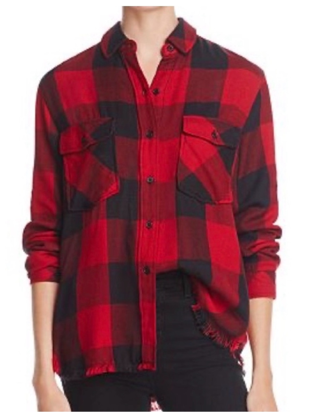 Rails Red and Black Buffalo Plaid Button-Up Shirt